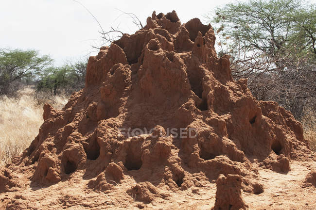 Mound of red dirt — Stock Photo