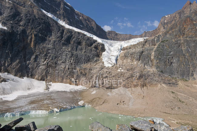 Angel glacier; Alberta canada — Stock Photo