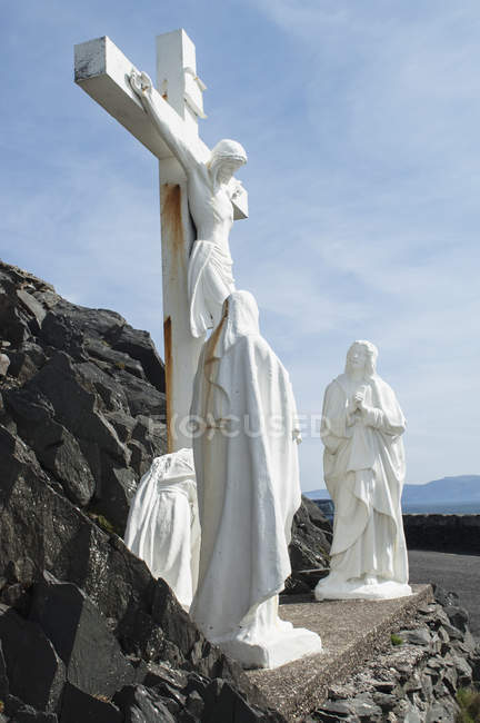 Скульптура Христа на Голгофе — стоковое фото