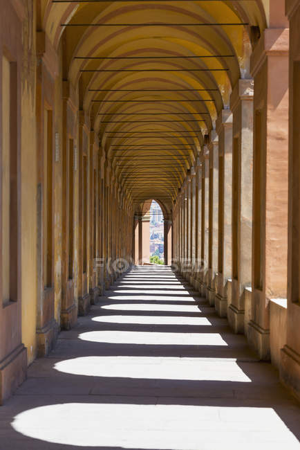 Outside corridor with roof — Stock Photo