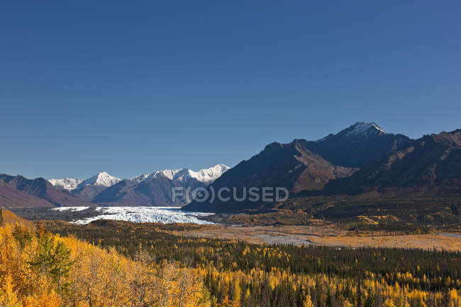 Matanuska-Gletscher und Chugach-Berge — Stockfoto