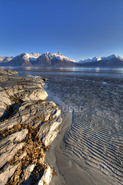 Vista panoramica a bassa marea — Foto stock