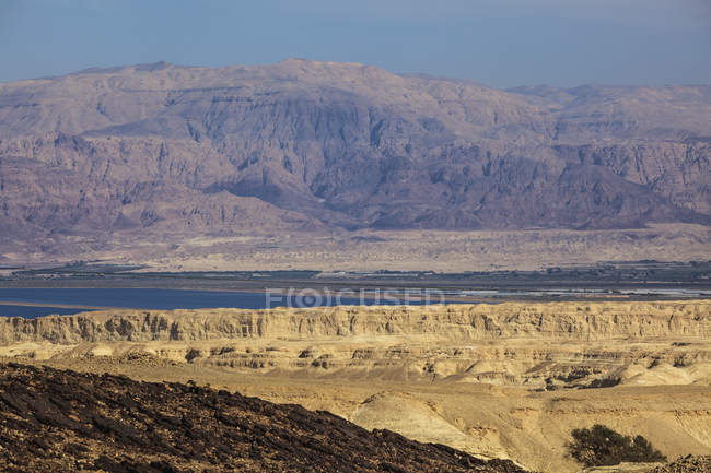 Valle de Jordania y mar muerto - foto de stock