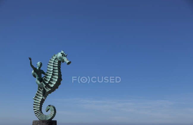 Seepferdchen-Skulptur in Mexiko — Stockfoto