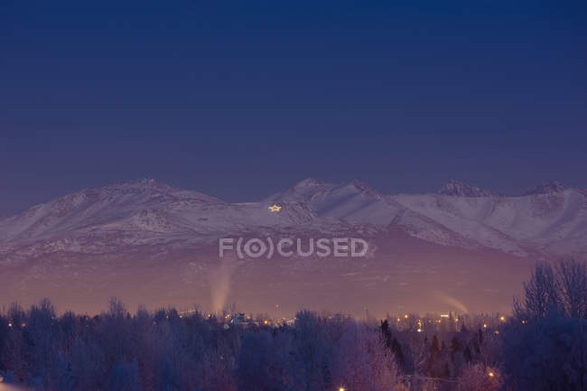 Chugach Mountains At Twilight — Stock Photo