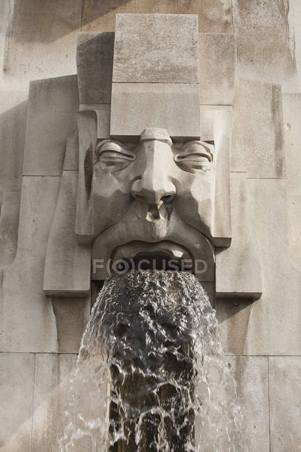 Close up of  face fountain — Stock Photo