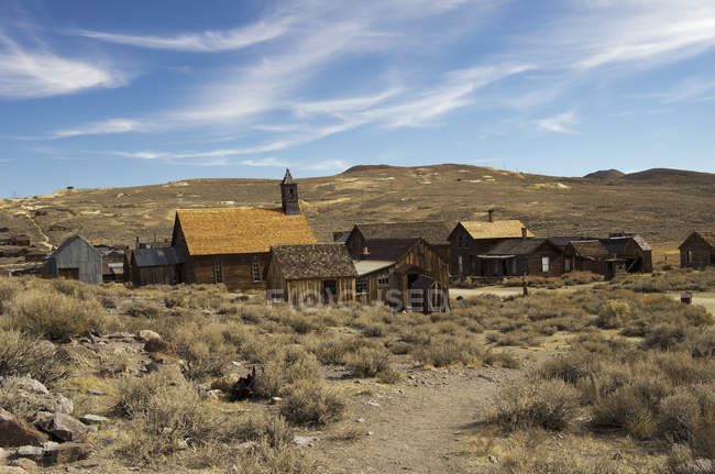 Gold mining ghost town — Stock Photo