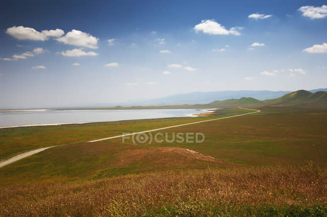 Карризо-равнина и содовое озеро — стоковое фото