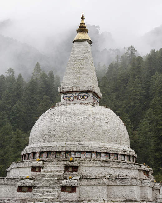Olho de Buda em Chendebji Chorte — Fotografia de Stock