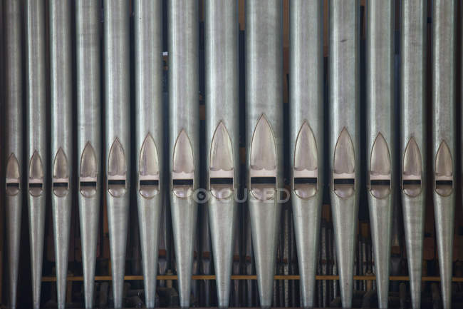 Tuyaux sur orgue de tuyau — Photo de stock