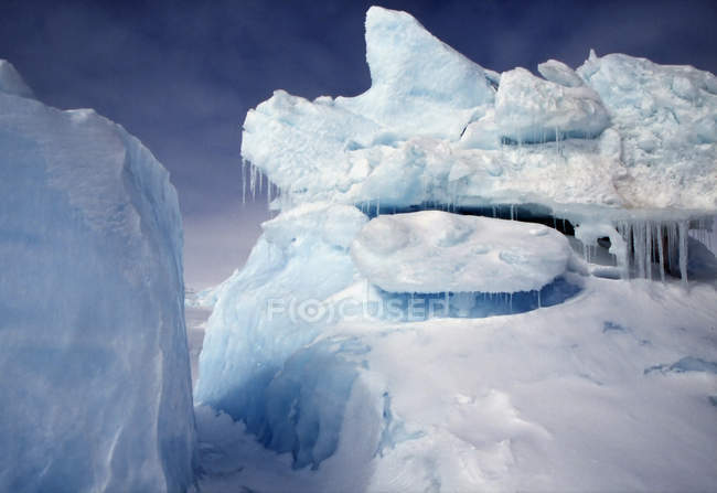 Iceberg Frozen Into Ocean — Stock Photo