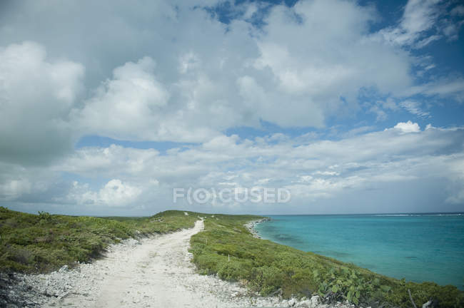 Sentiero lungo la costa — Foto stock