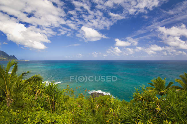 Vista de la isla de Kauai - foto de stock