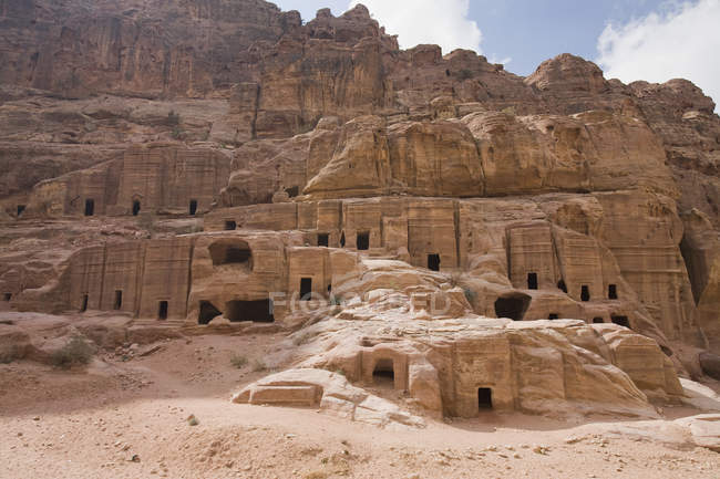 Ruinas de la ciudad de Nabatea - foto de stock