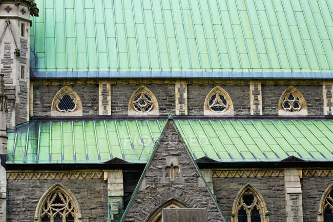 O telhado verde na Igreja de Cristo — Fotografia de Stock