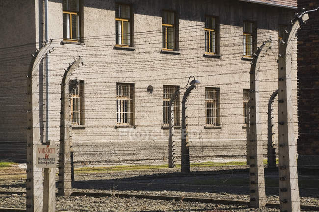 Il campo di concentramento di Auschwitz I — Foto stock