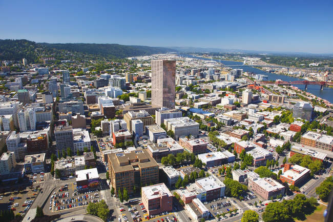 Vue aérienne de Portland — Photo de stock