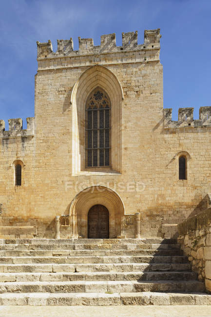 Passos para o século Mosteiro de Santes Creus — Fotografia de Stock
