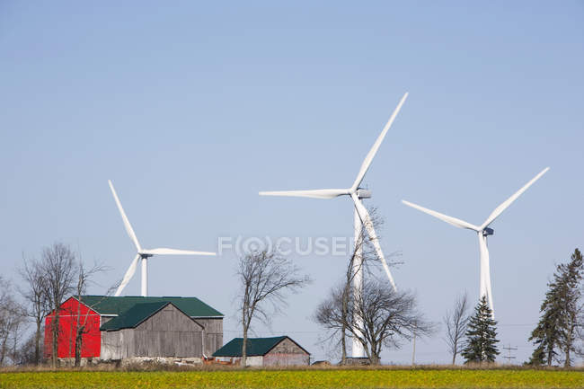 Generatori eolici a Shelbourne — Foto stock