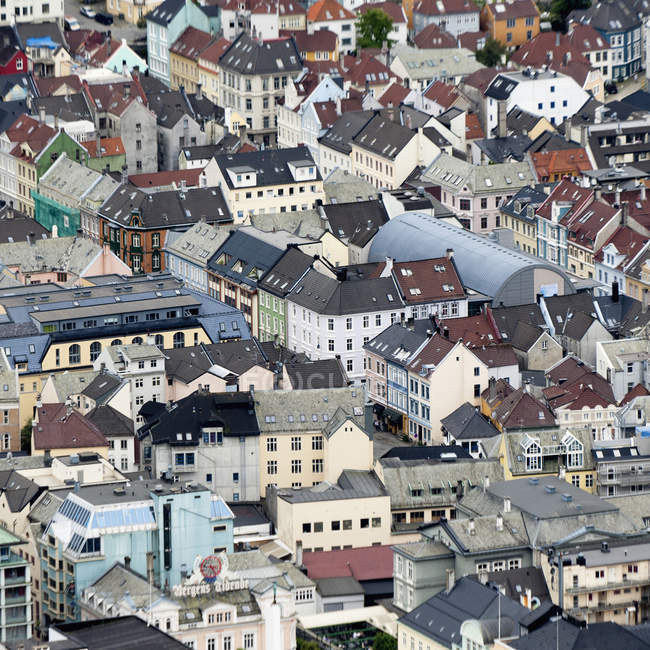 Wohngebiet von Bergen — Stockfoto