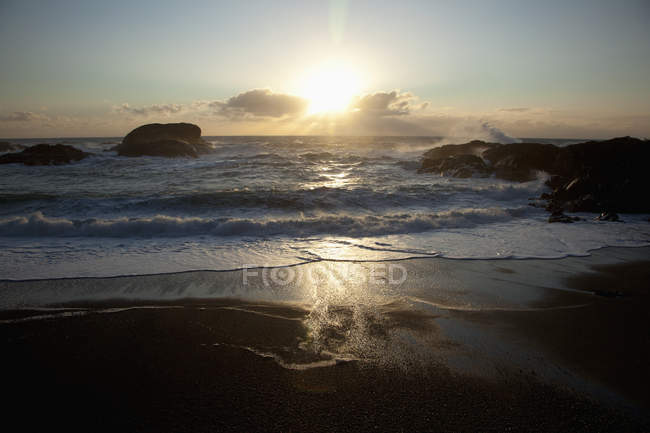 Waves At sand Beach — Stock Photo