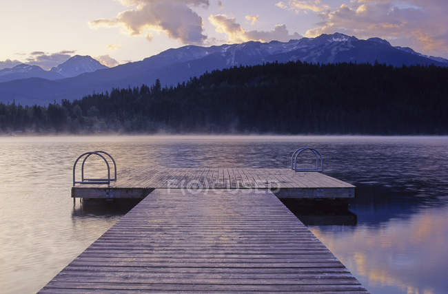 Альта озеро на світанку — стокове фото