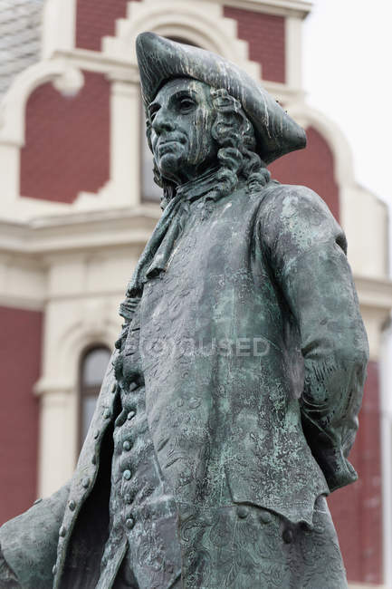 Statua di una figura maschile, Bergen — Foto stock
