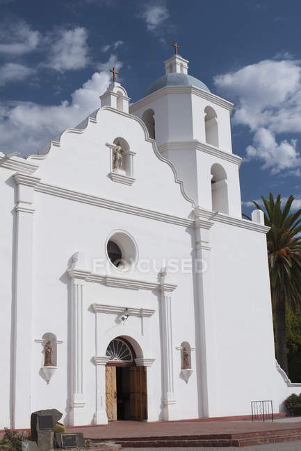 White Church Entrance — Stock Photo