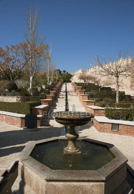 Fountain And Rill in Almeria — Stock Photo