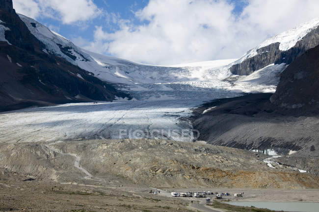Glaciar Athabasca al aire libre - foto de stock