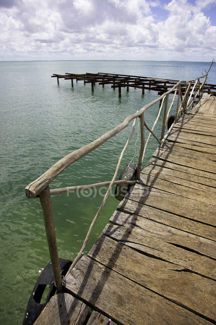 Old Wooden Pier, Camaguey, Cuba — Stock Photo