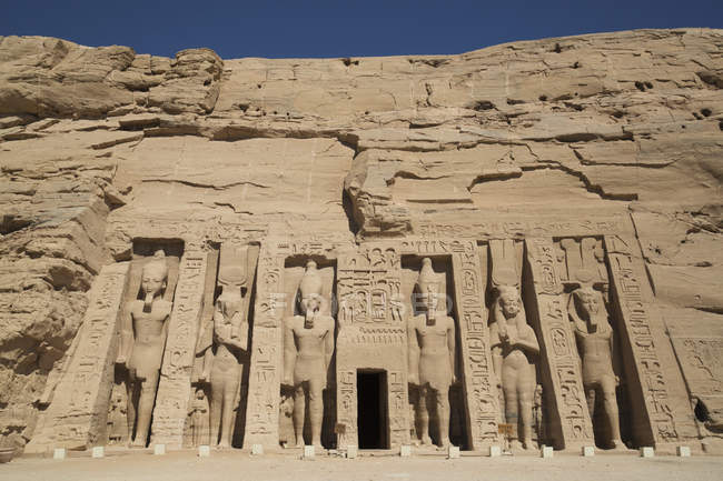 Tempio Hathor della Regina Nefertari — Foto stock
