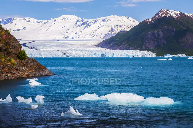 Vista del glaciar del oso - foto de stock