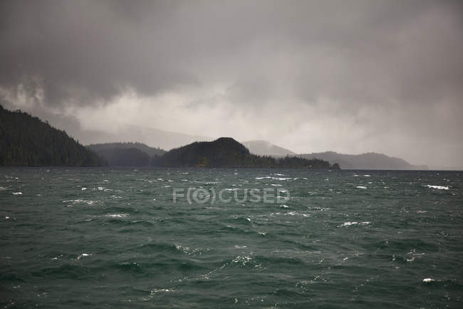 Fog and stormy weather — Stock Photo