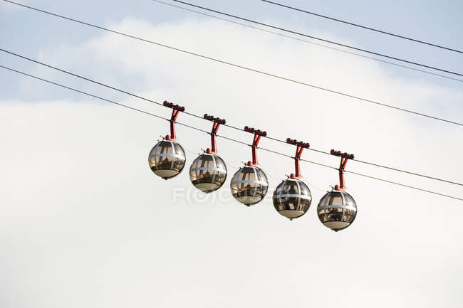 Bubble gondola against sky — Stock Photo