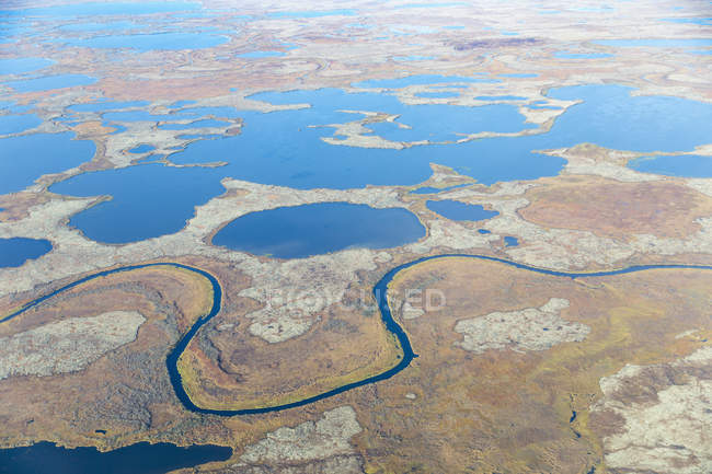 Aerial view of stream — Stock Photo
