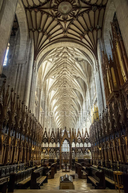 Interior of Winchester Cathedral — Stock Photo