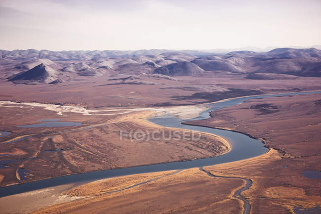 Igichuk Hills e lagos circundantes — Fotografia de Stock