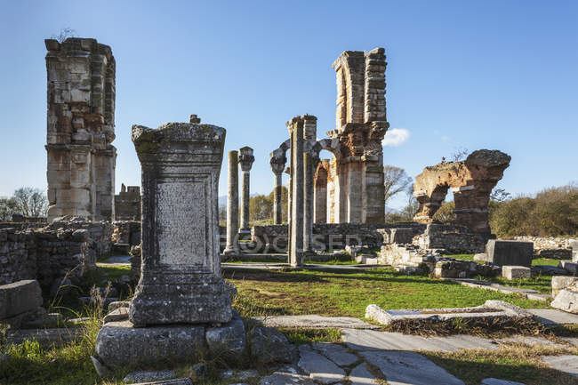 Ruins of Basilica B Philippi — Stock Photo