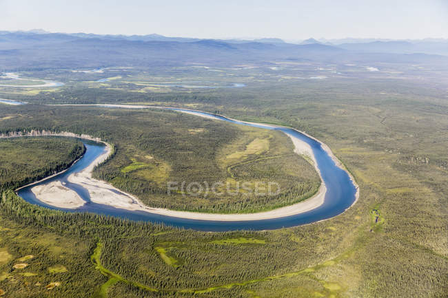 Aerial view of the foothills — Stock Photo