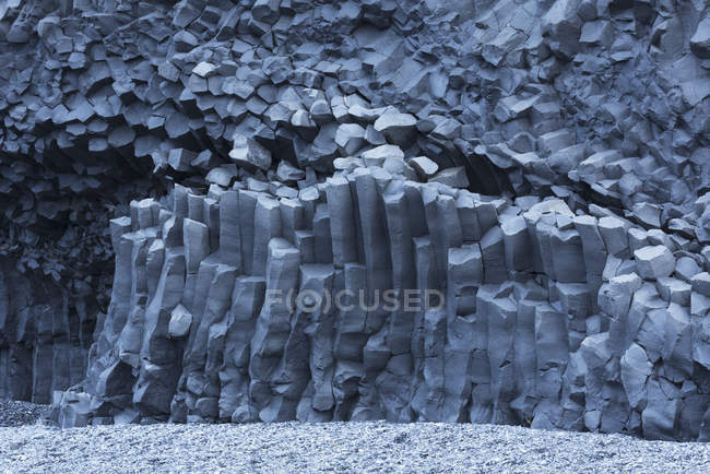 Hexagonal basalt columns — Stock Photo