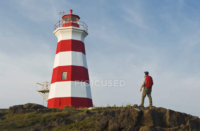 Brier острів маяк — стокове фото