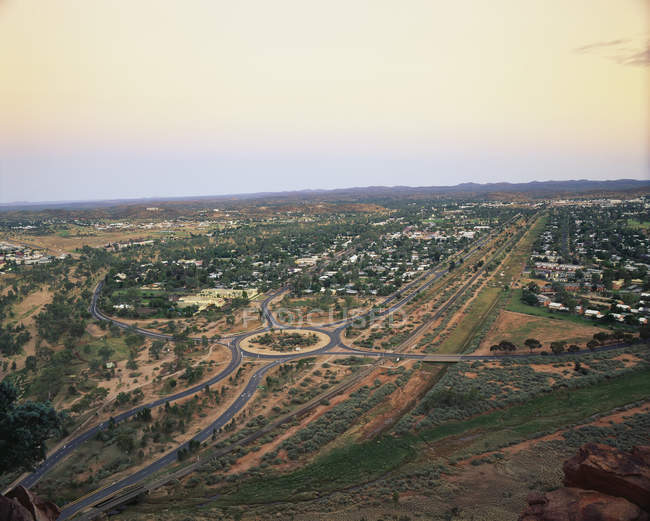 Vista de Alice Springs - foto de stock