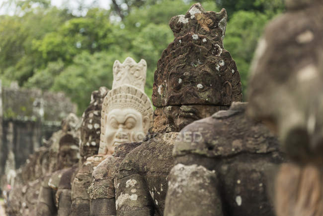 Portão sul de Angkor — Fotografia de Stock