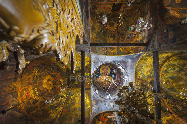 Interior del Monasterio de Varlaam - foto de stock