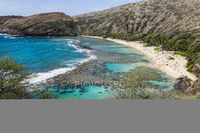 View of sandy beach — Stock Photo