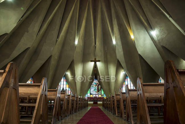 Інтер'єр церкви Поляна — стокове фото