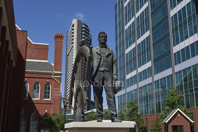 Estatua del capitán Tom Ryman - foto de stock