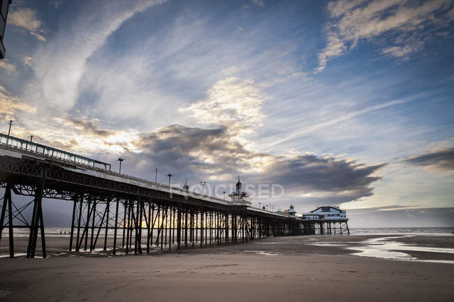 North Pier; Blackpool, Fashire, Англия — стоковое фото