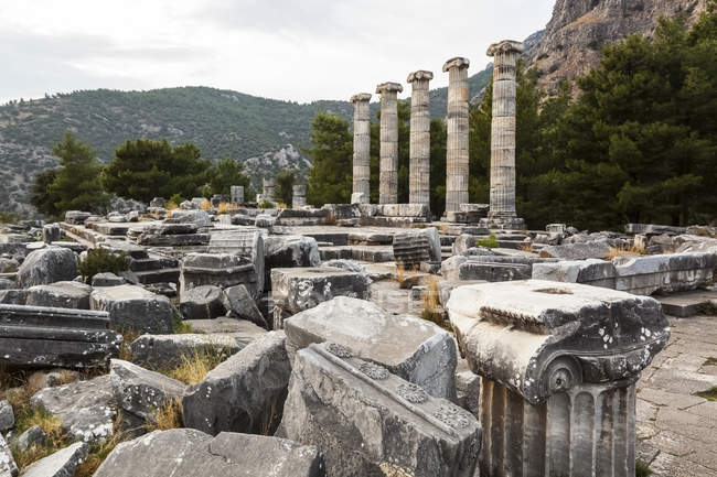Ruinas del Santuario de Atenea - foto de stock